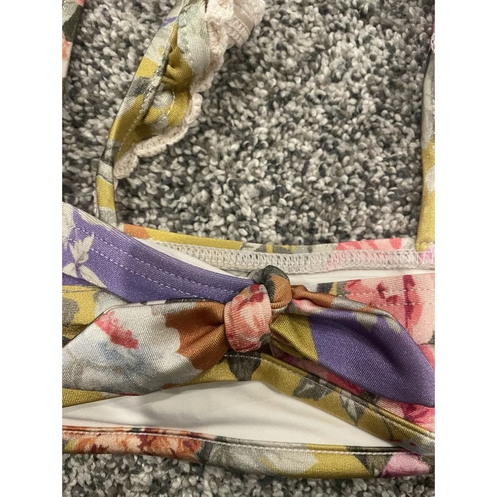 Zimmermann Kids Girls Youth Floral Bikini Top Size 8